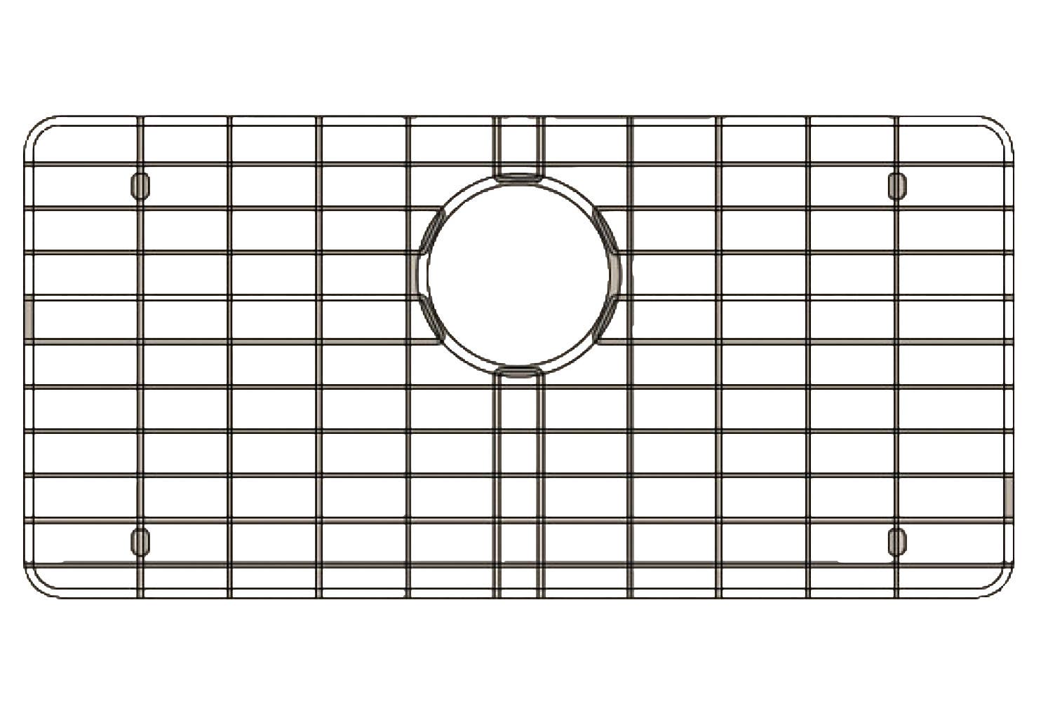 American Imaginations AI-34720 30-in. W X 16-in. D Stainless Steel Kitchen Sink Grid Chrome