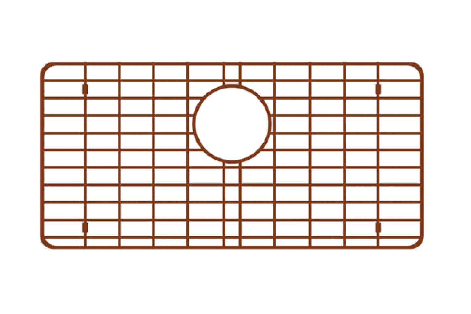 American Imaginations AI-34736 28-in. W X 16-in. D Copper Kitchen Sink Grid Copper