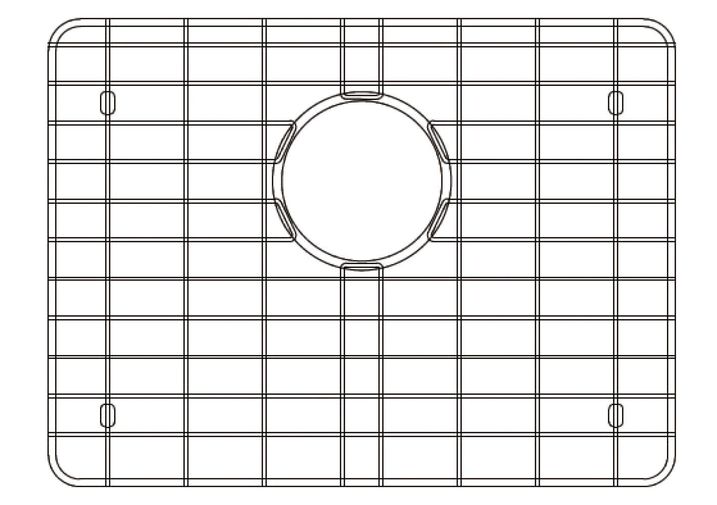 American Imaginations AI-34770 21-in. W X 16-in. D Stainless Steel Kitchen Sink Grid Chrome