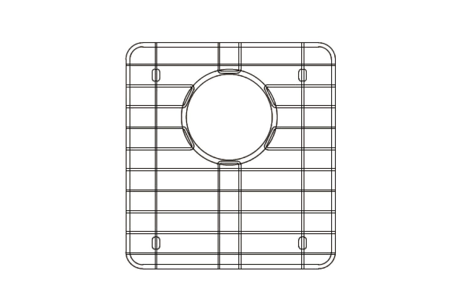 American Imaginations AI-34840 9-in. W X 16-in. D Stainless Steel Kitchen Sink Grid Chrome