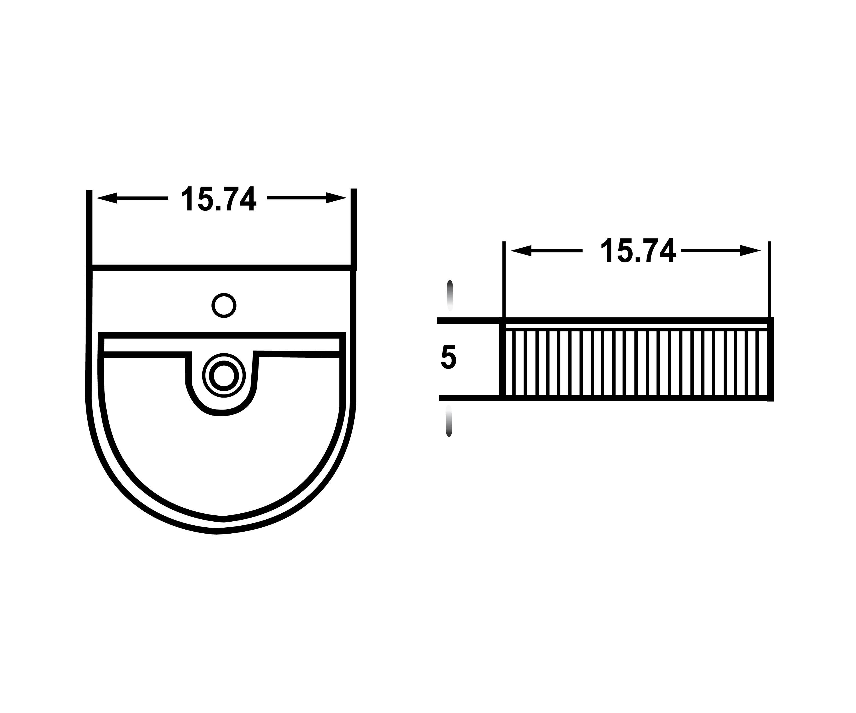 American Imaginations AI-27800 15.74-in. W Above Counter White Bathroom Vessel Sink For 1 Hole Center Drilling
