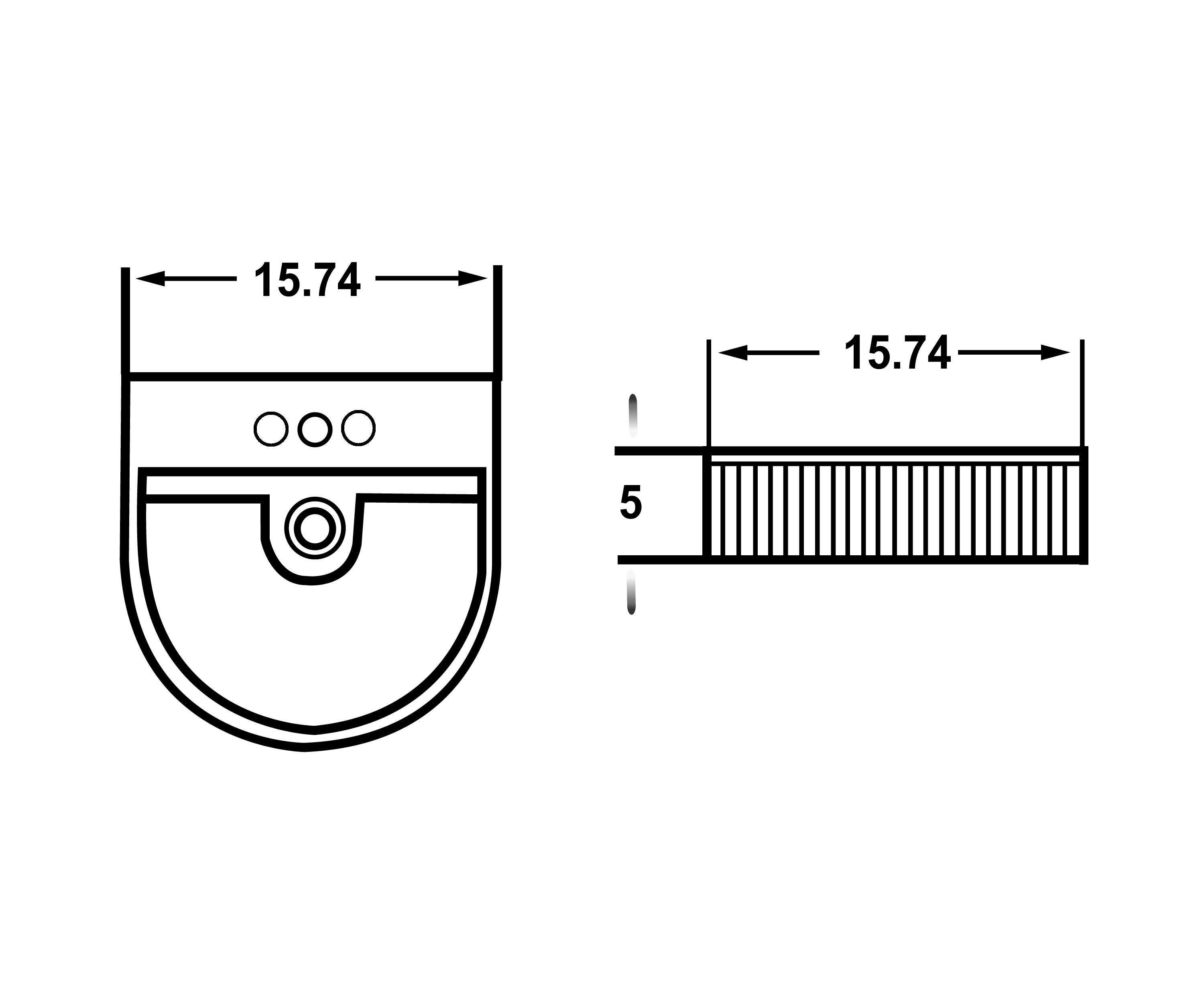 American Imaginations AI-27829 15.74-in. W Above Counter White Bathroom Vessel Sink For 3H4-in. Center Drilling