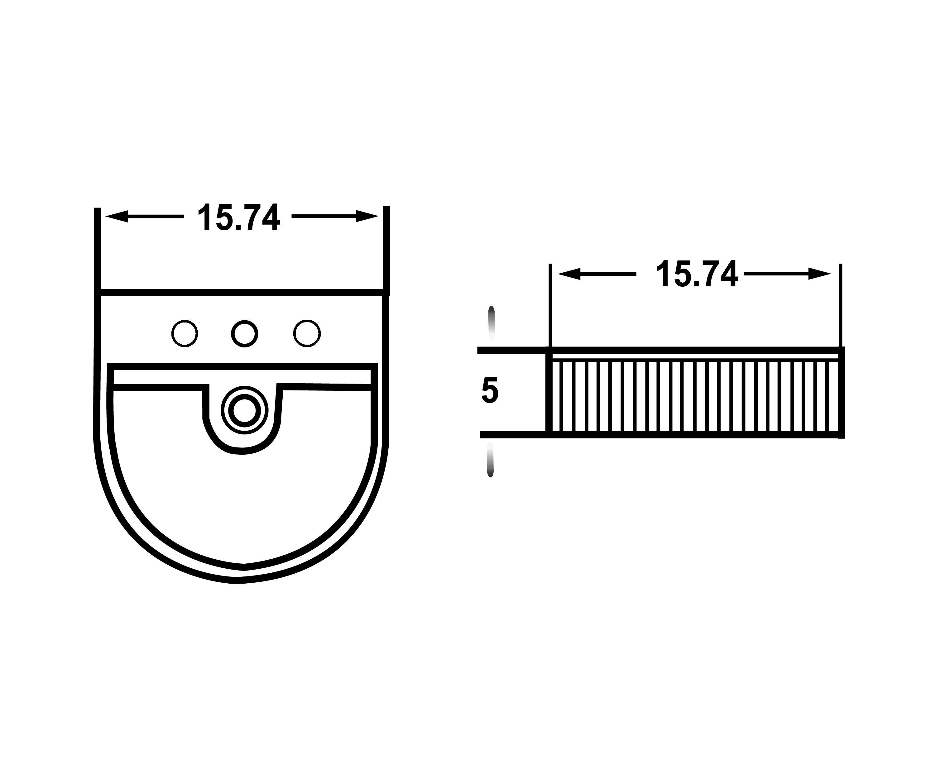 American Imaginations AI-27830 15.74-in. W Above Counter White Bathroom Vessel Sink For 3H8-in. Center Drilling
