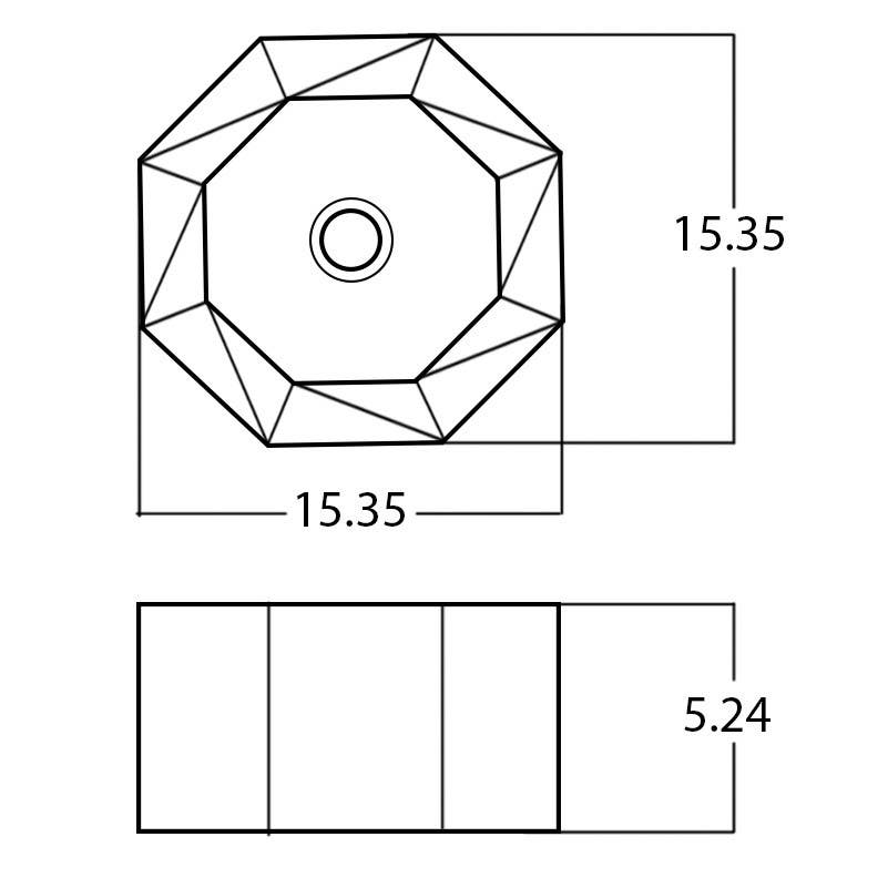 American Imaginations AI-28094 15.35-in. W Above Counter White Bathroom Vessel Sink For Wall Mount Wall Mount Drilling