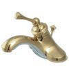 Kingston Brass KB354 4" Centerset Bathroom Faucets With Plastic Pop-Up Drain