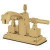 Kingston Brass KS864ML  4" Centerset Faucet w/ Brass Pop-up Drain
