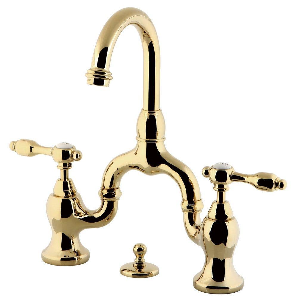 Kingston Brass KS799 Bridge Bathroom Faucet w/ Pop-Up Drain