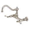 Kingston Brass KS324 Wall Mount Bathroom Faucets,Buckingham Lever