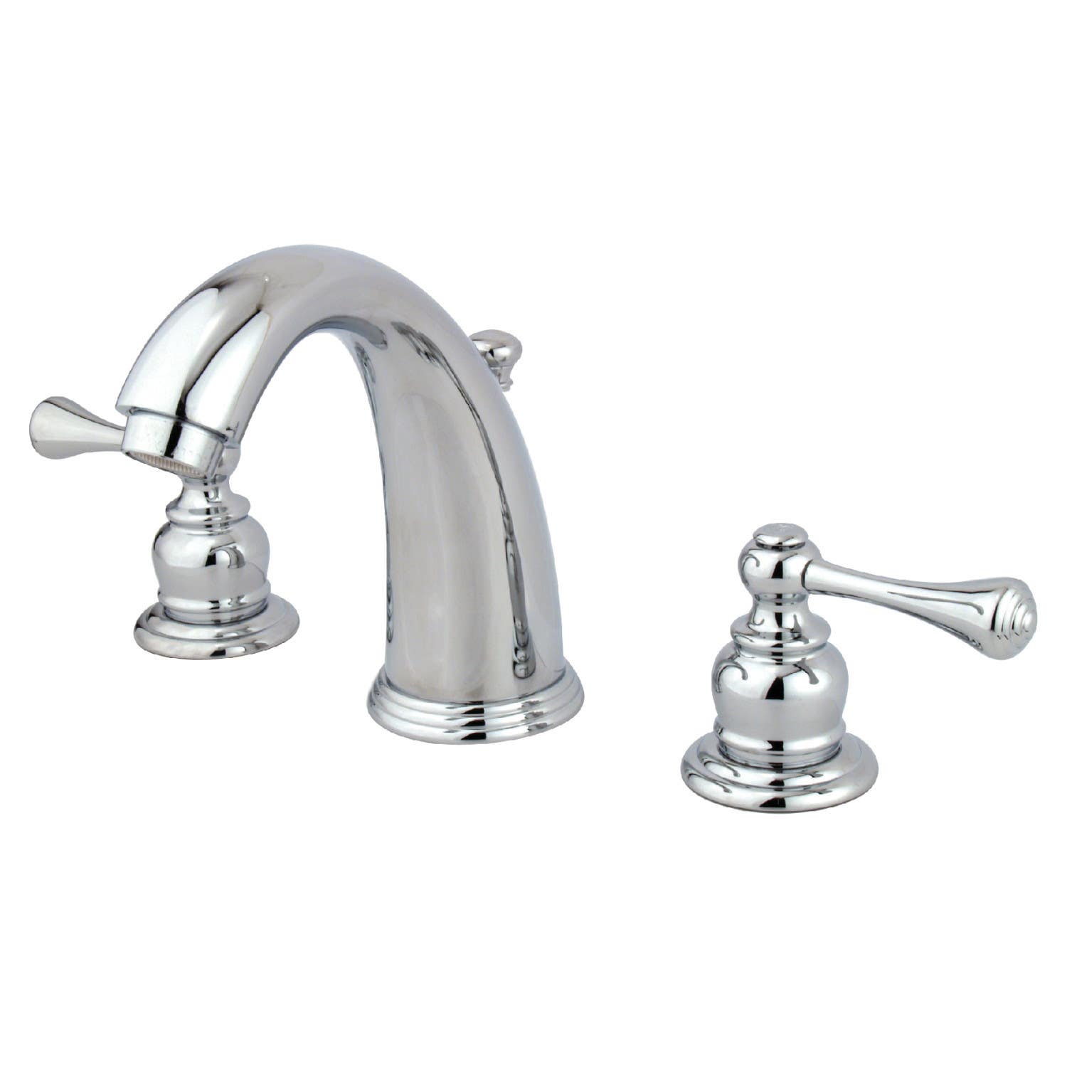 Kingston Brass KB98BL Widespread Bathroom Faucets,Metal Lever