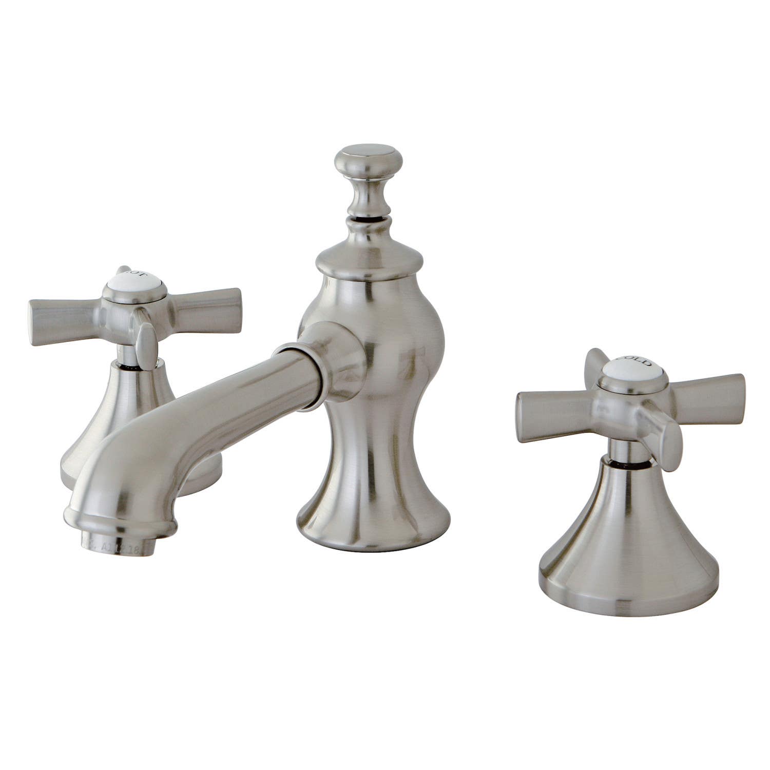 Kingston Brass KC706ZX Widespread Bathroom Faucets,Metal Cross
