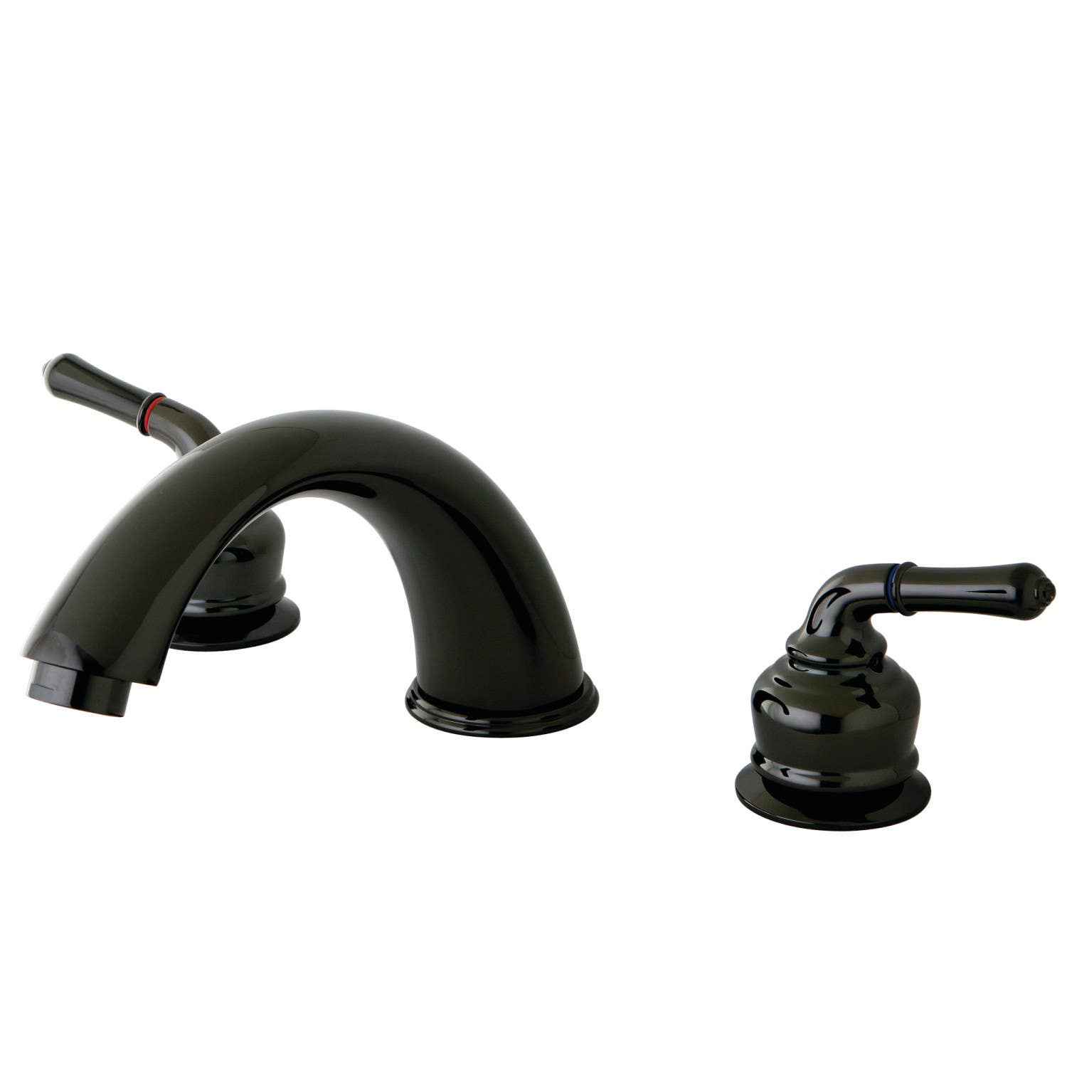 Kingston Brass NB360 Roman Tub Filler,Black Stainless Steel