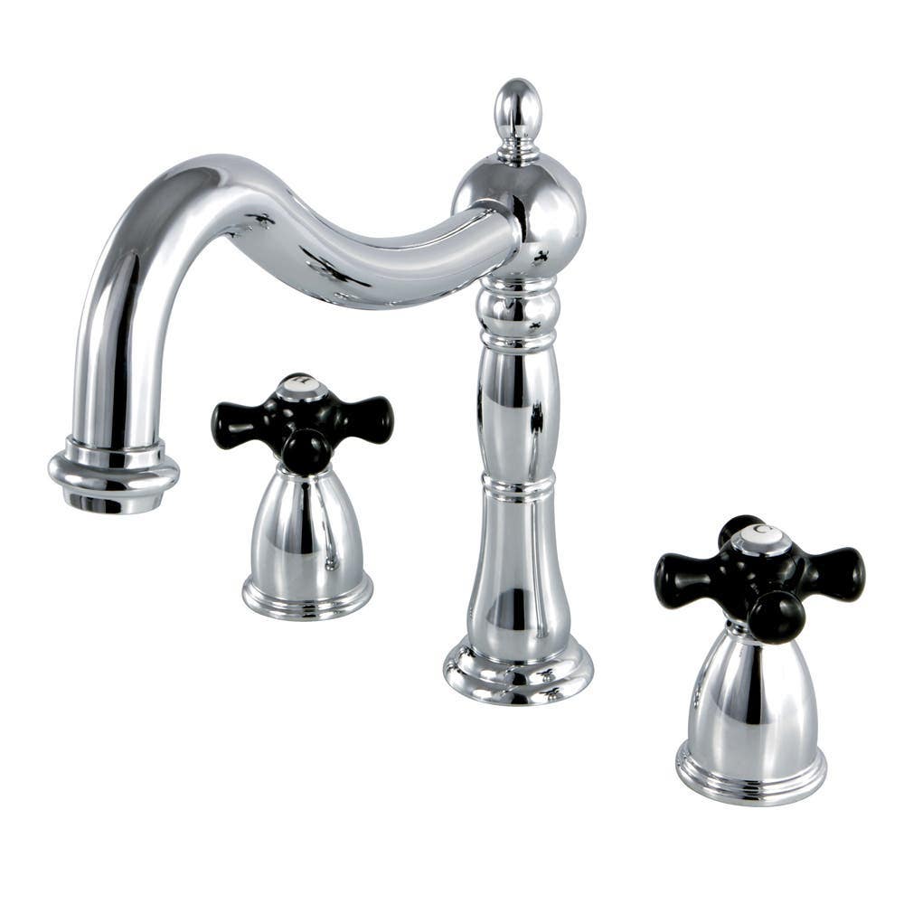 Kingston Brass KS134PKX Roman Tub Filler,Porcelain Cross