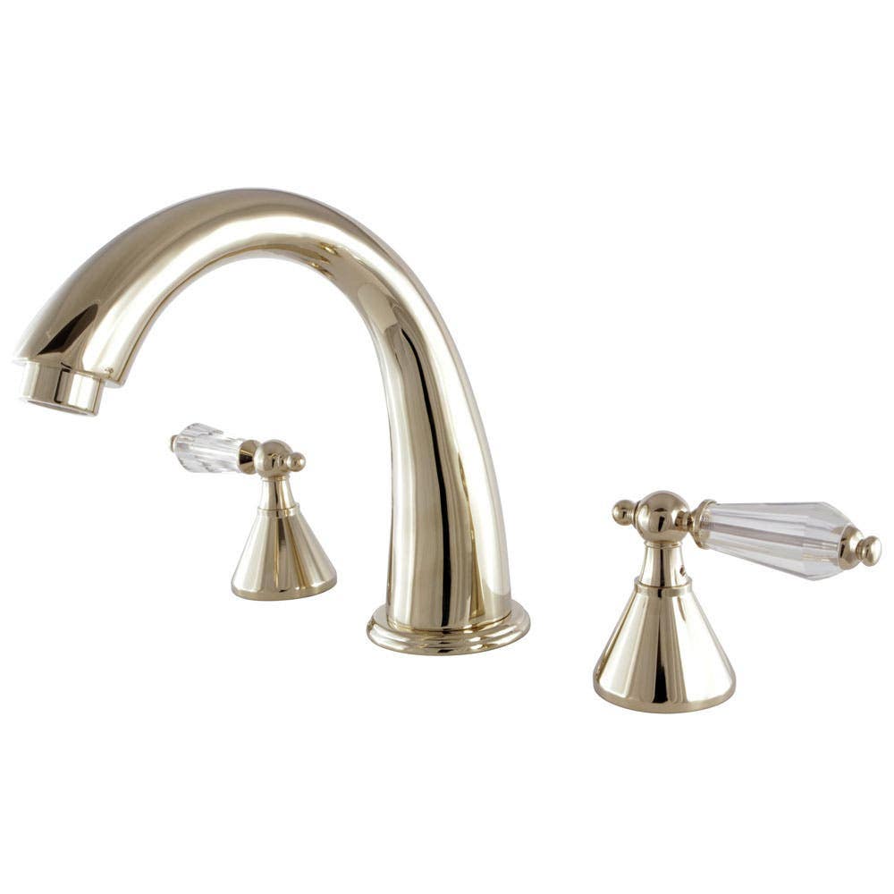 Kingston Brass KS236QLL/WLL Roman Tub Filler,Metal Lever
