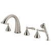 Kingston Brass KS236 Roman Tub Filler With Handshower