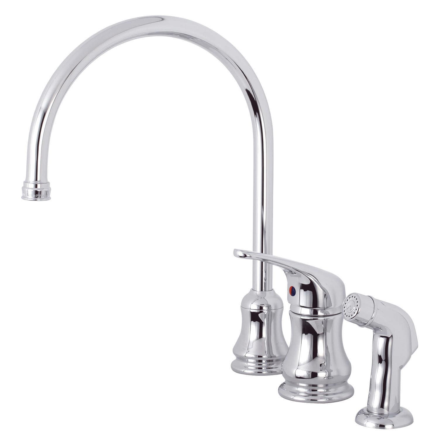 Kingston Brass KS821CSP Widespread Kitchen Faucet