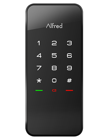 Alfred DB1 Matte Black  Smart Touchscreen Motorized Deadbolt Lock With Bluetooth