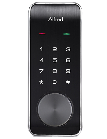 Alfred DB2W Smart Touchscreen Motorized Deadbolt Lock With Bluetooth And Wifi Connect,Key Override