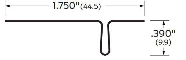 ZERO 4000 Side Jamb Without Return Flange, 1 3/4"