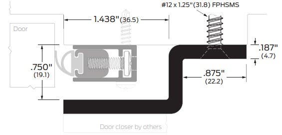 ZERO 870S-BK Silicone Bulb Seal,  .361" Wide