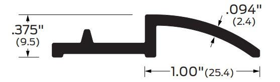 ZERO 268A Adjustable Threshold, Aluminum Assembly Connector, 1/2"