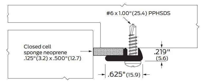 ZERO 312 Head & Jamb Gasketing, Neoprene