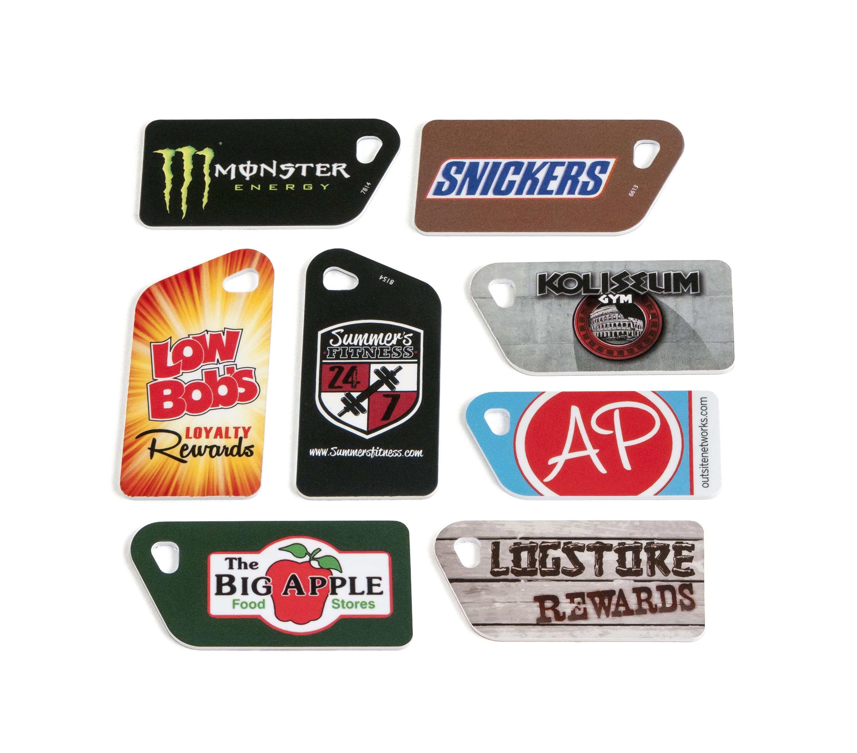 Secura Key RKST02 LF Trapezoidal Key Tag, Sequentially Numbered w/ Facility Code