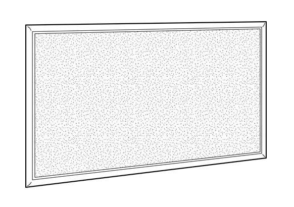 Peter Pepper FB Fabric Tackable Panel Communication Board - Profile Number 6 (Radius)