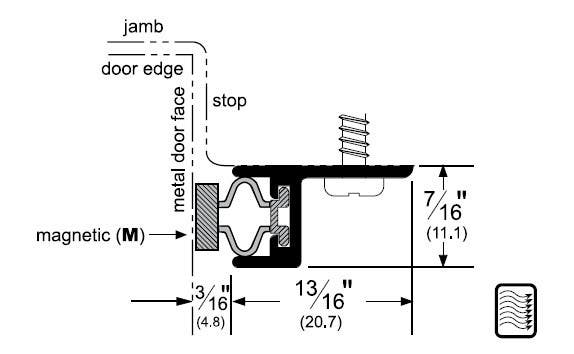 Pemko 2815MAG Replacement Insert for Magnetic Kerf-In Weatherstrip