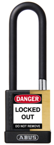 Abus 74NV/40 Custom Safety Lockout Non-Conductive Keyed Different Padlock with 1-1/2-Inch Shackle