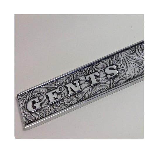 Philip Watts VINTAGE GENTS (350mm X 50mm) Signage