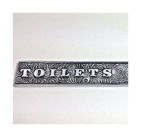 Philip Watts VINTAGE TOILET (350mm X 50mm) Signage