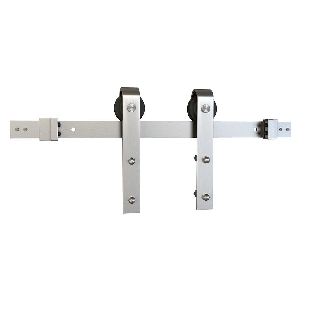 Schlage SD10-6.6 Sliding Barn Door Hardware J Strap - 6'6" Track Length