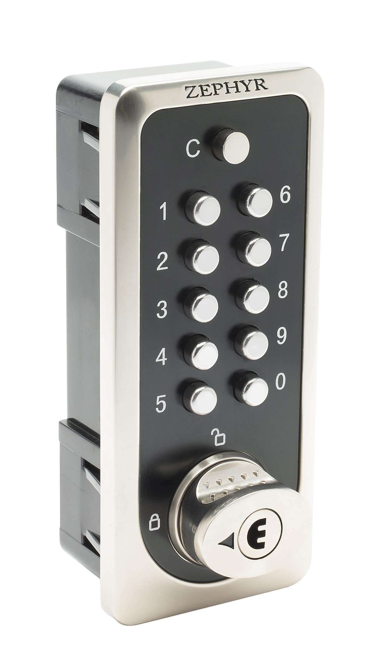 Zephyr 6500 Professional Series Push Button Mechanical Lock, Finish- Satin Nickel