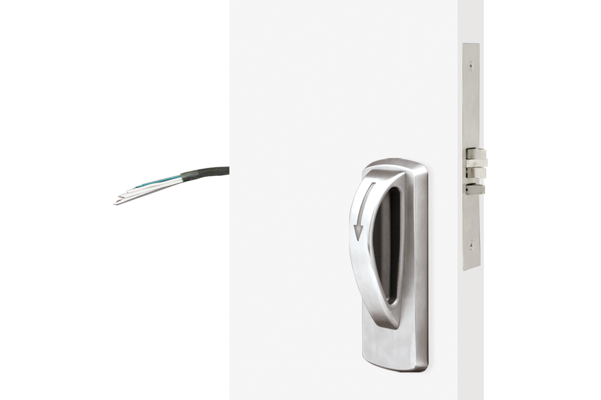 TownSteel XMRX-A-303 Grade 1 Motorized Mortise Lock w/ Ligature Resistant Trim-Arch, Satin Stainless Steel