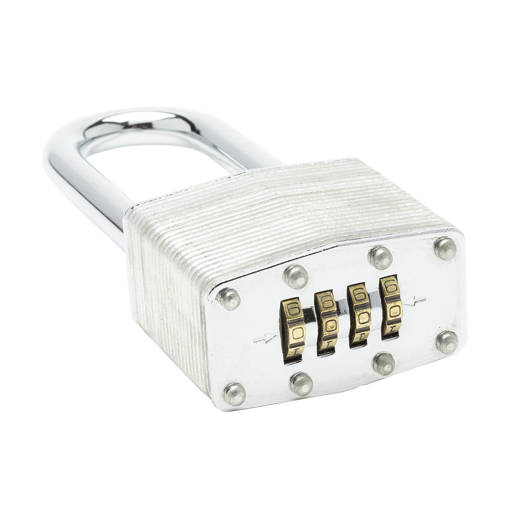 Zephyr 18050 Steel Laminated 2.5" Long Shackle Combination Padlock