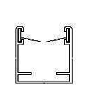Genius 01-12391 Vinyl Bottom Guide Rail (Style “A”) For 9/16” Tracks