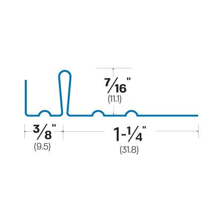 Accurate 3CH Interlocking Weather Strip
