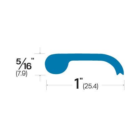Accurate 9T1 Aluminium Hinged Door Weatherstrip Saddles