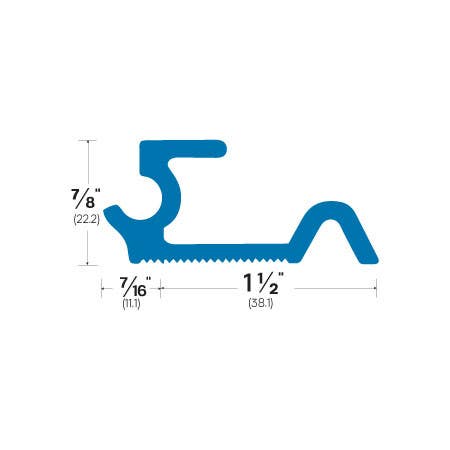 Accurate 9S14 Aluminium Sectional Unit Door Weatherstrip Saddles