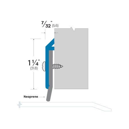 Accurate 850 Bronze Door Bottom