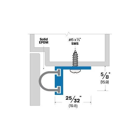 Accurate 953S Aluminium Adjustable Door Stop