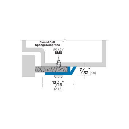 Accurate 1900 Aluminium Adjustable Door Stop