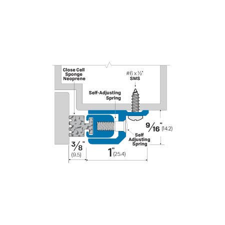 Accurate 1800P Aluminium Adjustable Door Stop