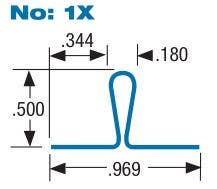 Accurate 1X028 Window Weather Strip