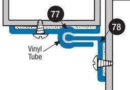 Accurate A78 Aluminium  Weather Strip, In-Swinging Door Spring