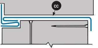 Accurate CC1 Hinged Door Weather Strip, Combination Cap and Interlock