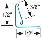 Accurate 183 Interlocking Weather Strip, Hinge Door Spring