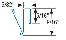 Accurate 200 Interlocking Weather Strip, Hinge Door Spring
