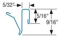 Accurate 201 Interlocking Weather Strip, Hinge Door Spring