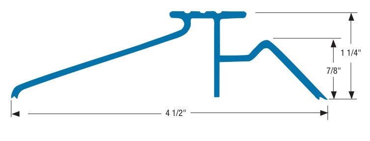 Accurate 987 Aluminium In-Swinging Door Saddles